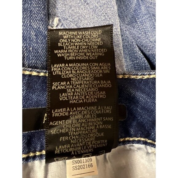 Seven7 Ankle Skinny Distressed Sequin Detail Denim Blue Jeans Women's Size 16 - Picture 12 of 12